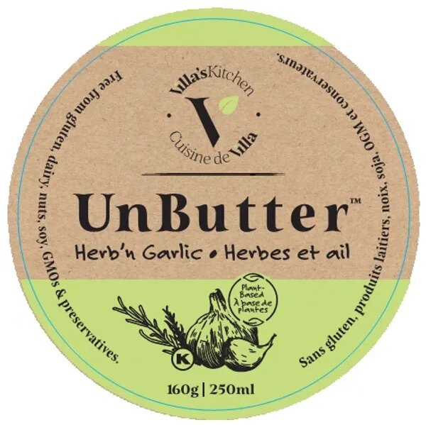 Villa's Kitchen Herb & Garlic Unbutter