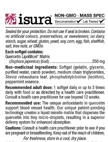 Natural Factors Quercetin Lipomicel - 250mg