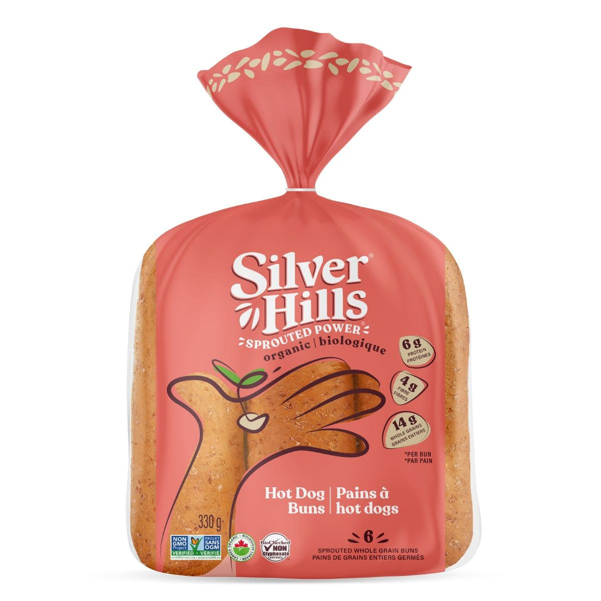 Silver Hills Organic Sprouted Hot Dog Buns