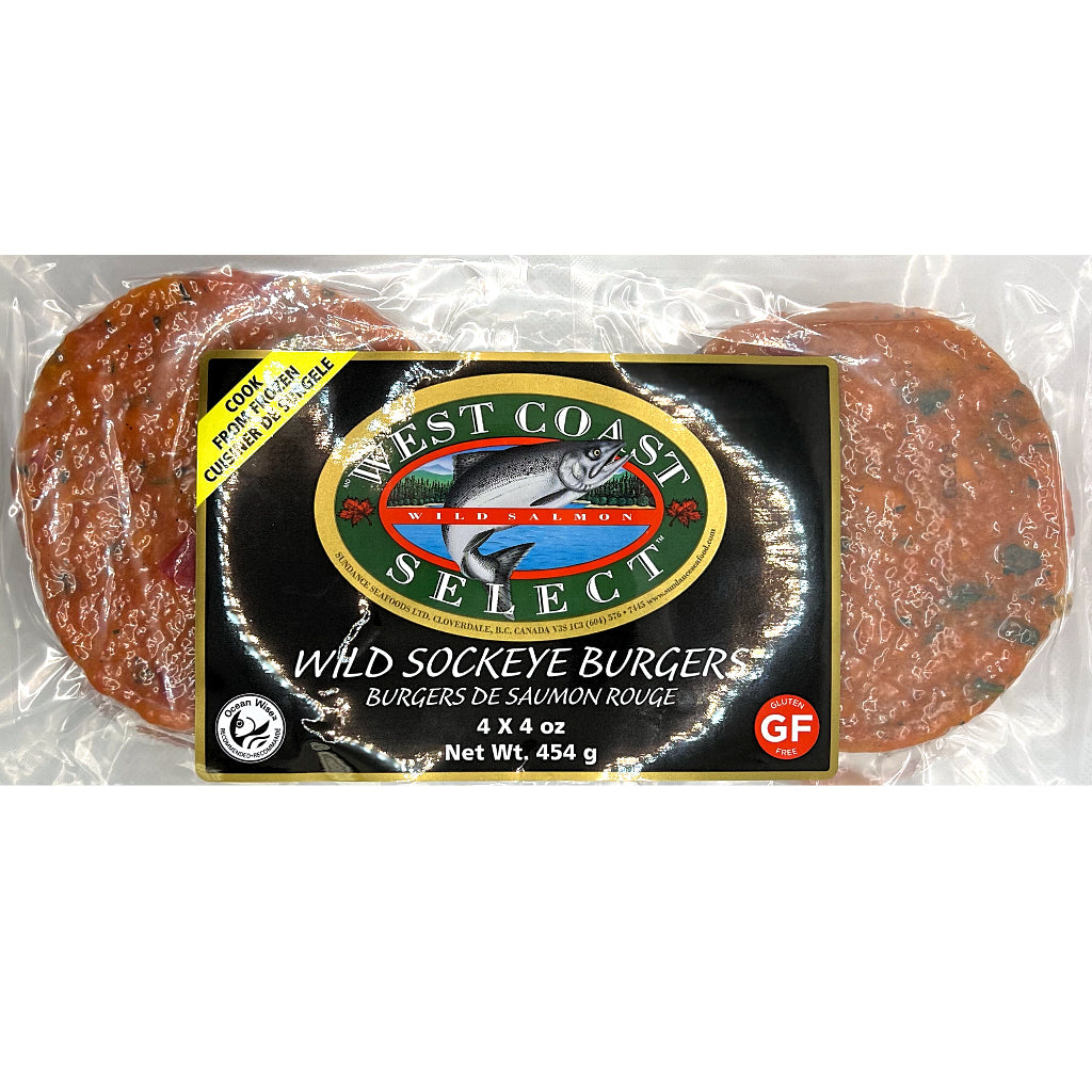 Simply West Coast Wild Sockeye Burgers