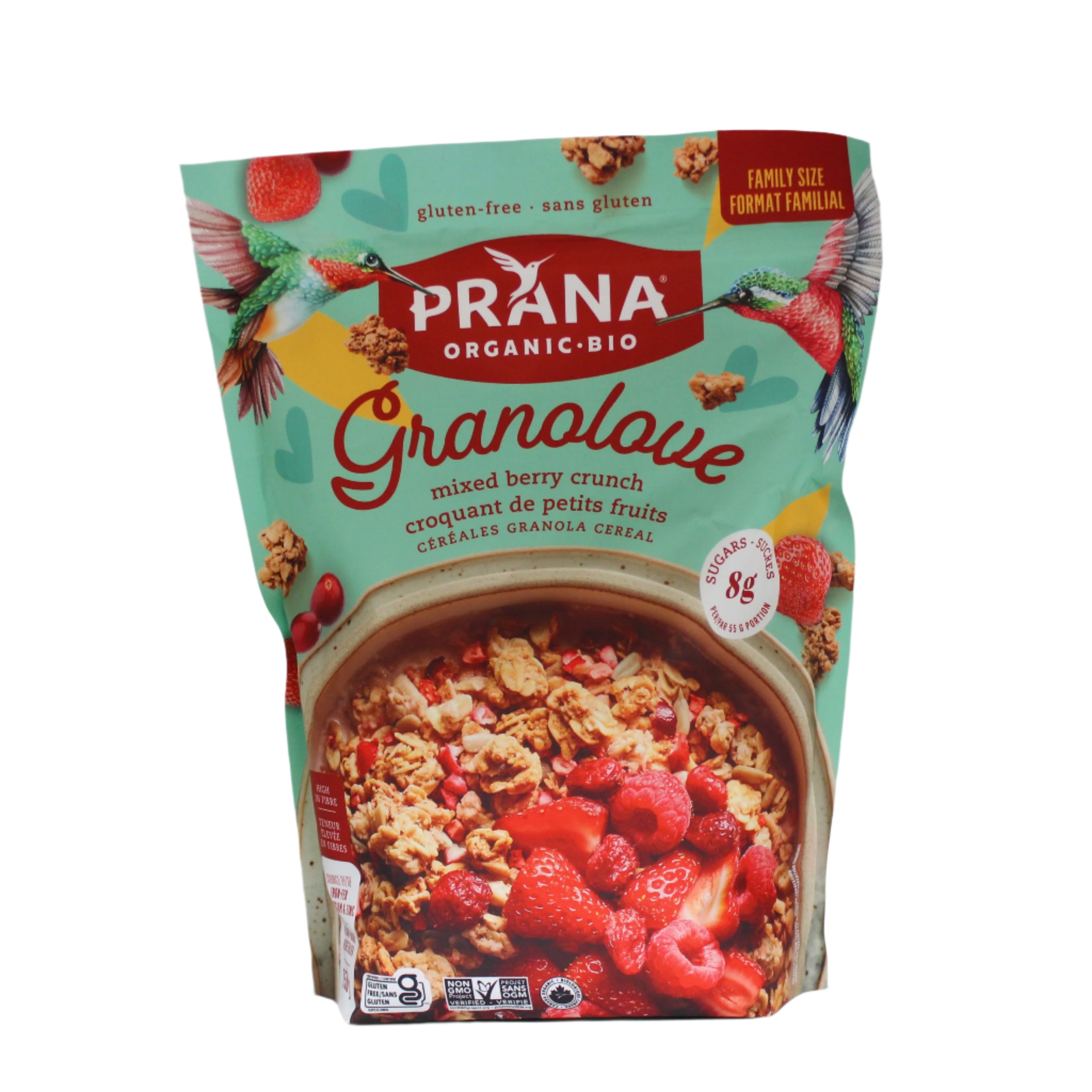 Prana Organic Mixed Berry Crunch Granolove Family Size
