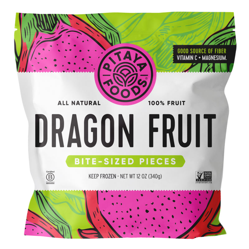 Pitaya Foods Organic Dragon Fruit Bite Size Pieces