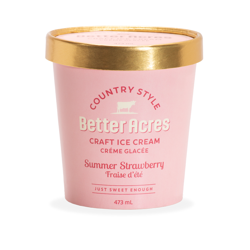 Better Acres Summer Strawberry Ice Cream
