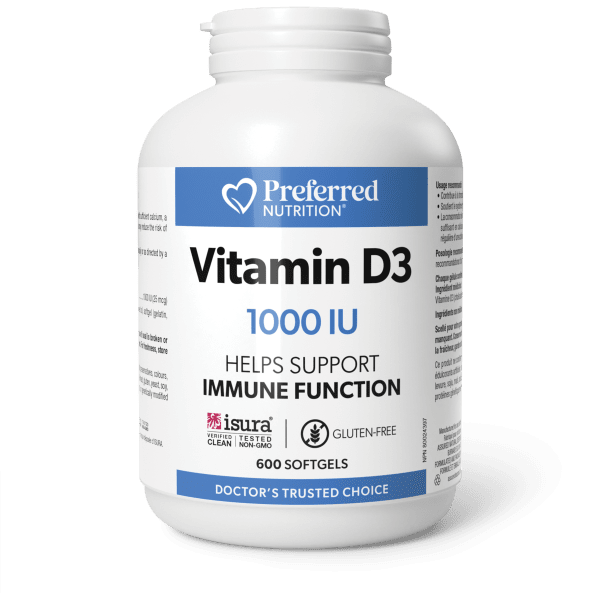 Preferred Nutrition Vitamin D3 1000IU