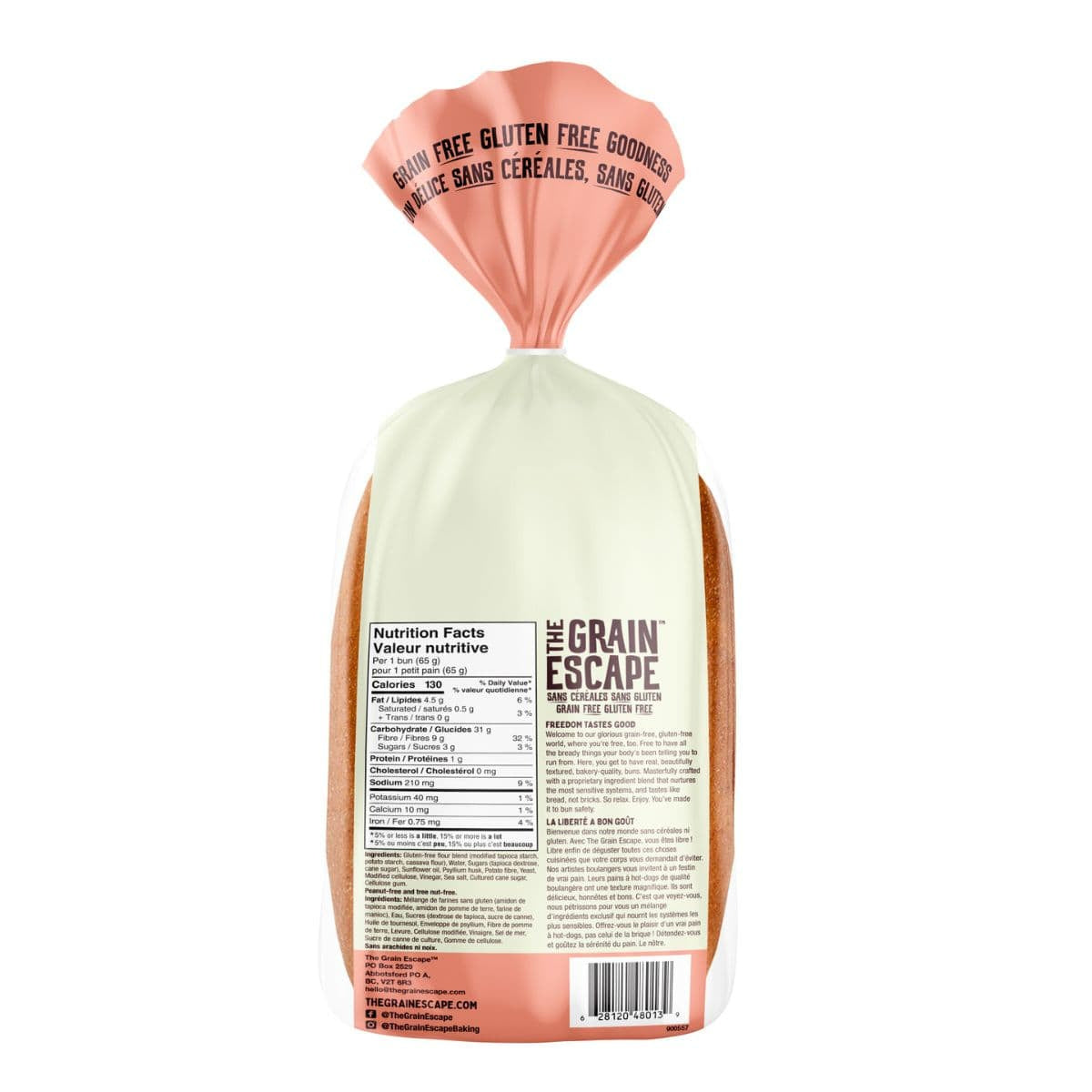 The Grain Escape Grain and Gluten-Free Hot Dog Buns