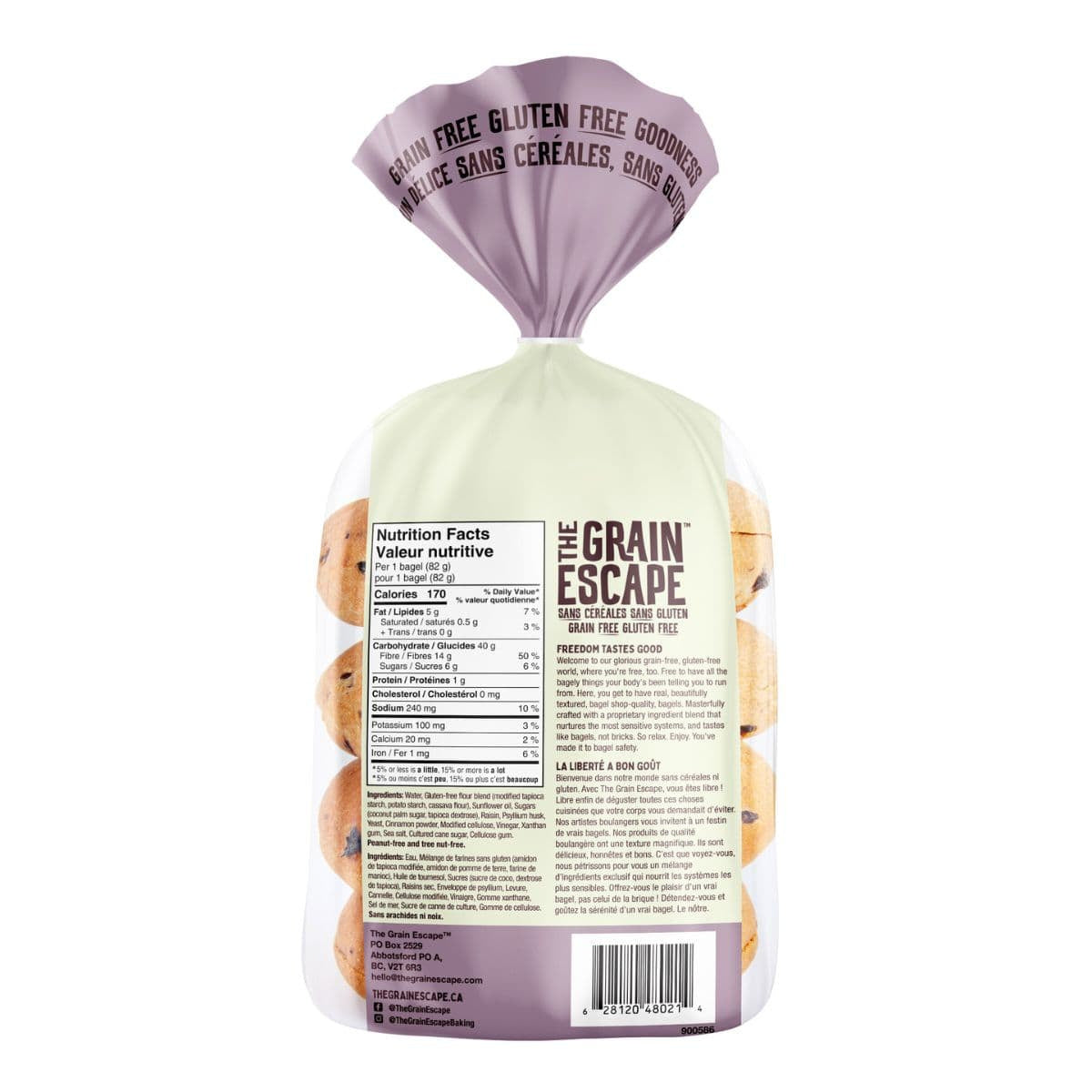 Grain and Gluten-Free Cinnamon Raisin Bagels