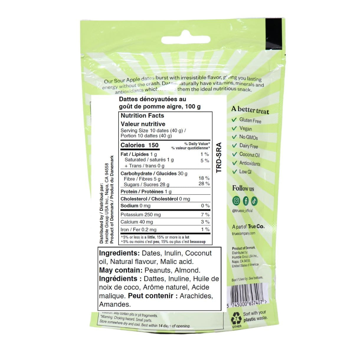 True Dates Gluten-Free Sour Apple True Dates