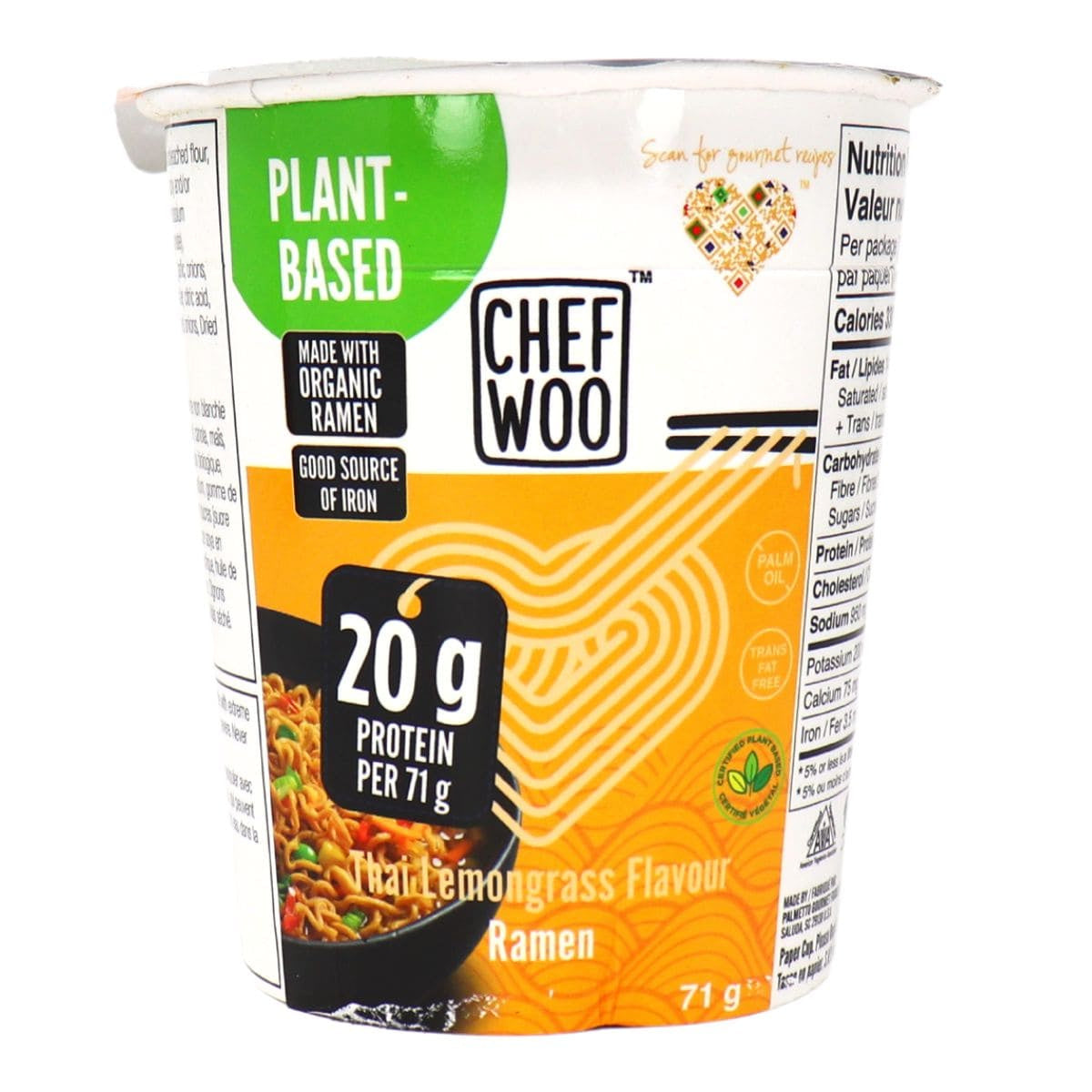 Plant-Based Thai Lemongrass Cup Ramen