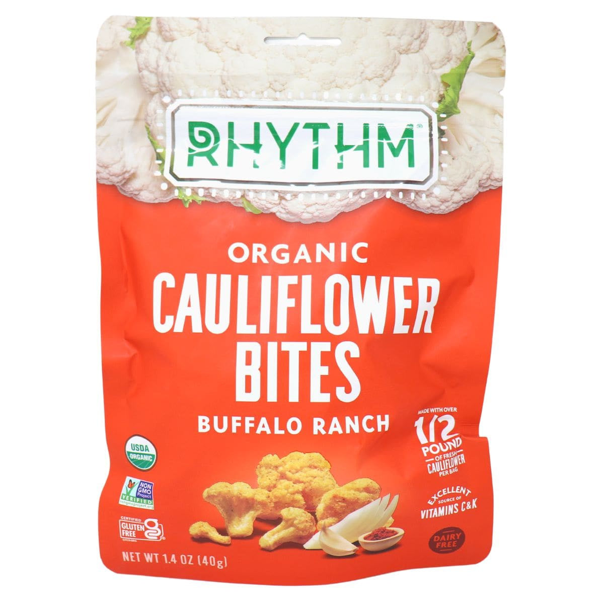 Rhythm Organic Buffalo Ranch Cauliflower Bites