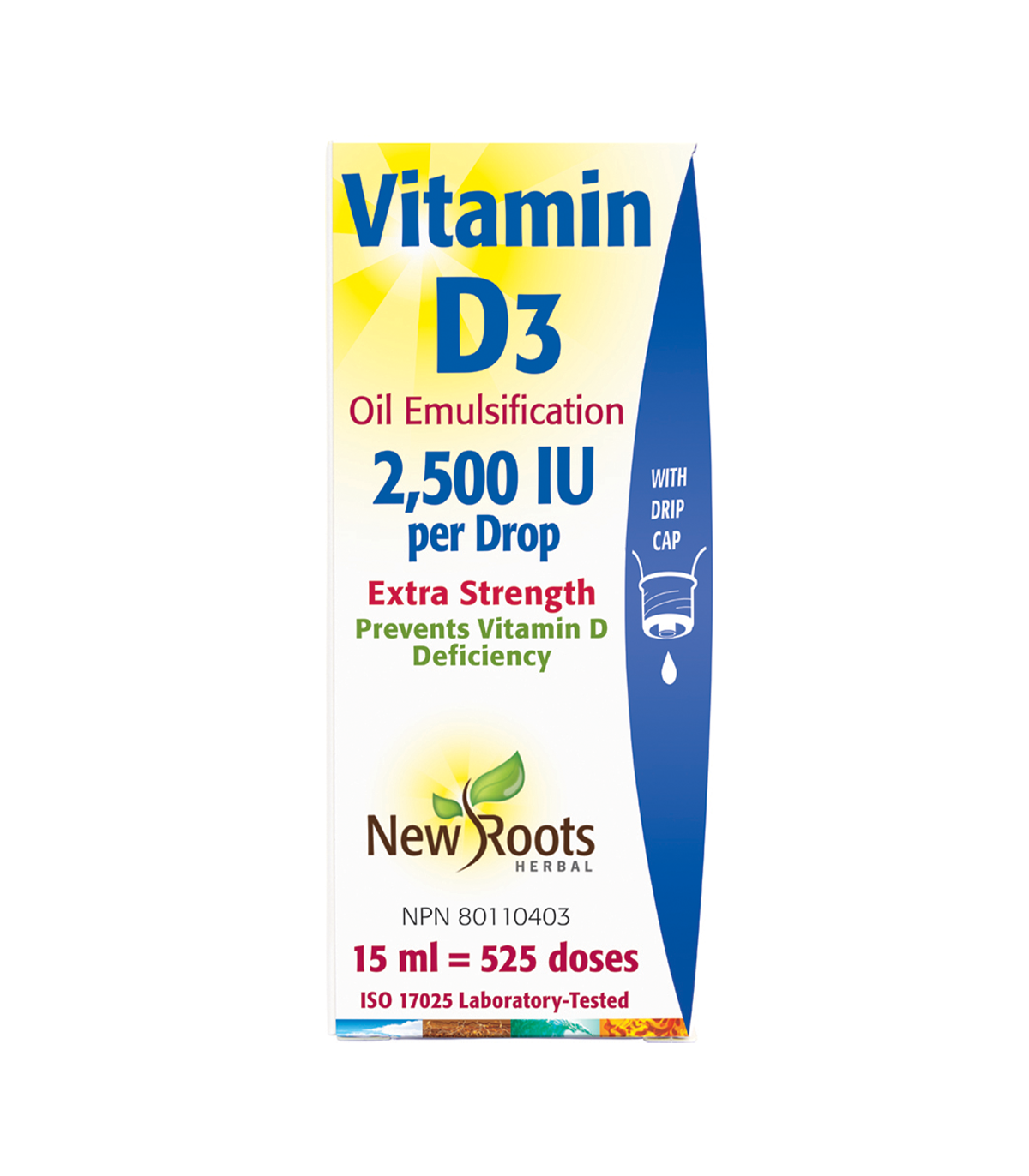 New Roots Vitamin D3 2500 IU Drops