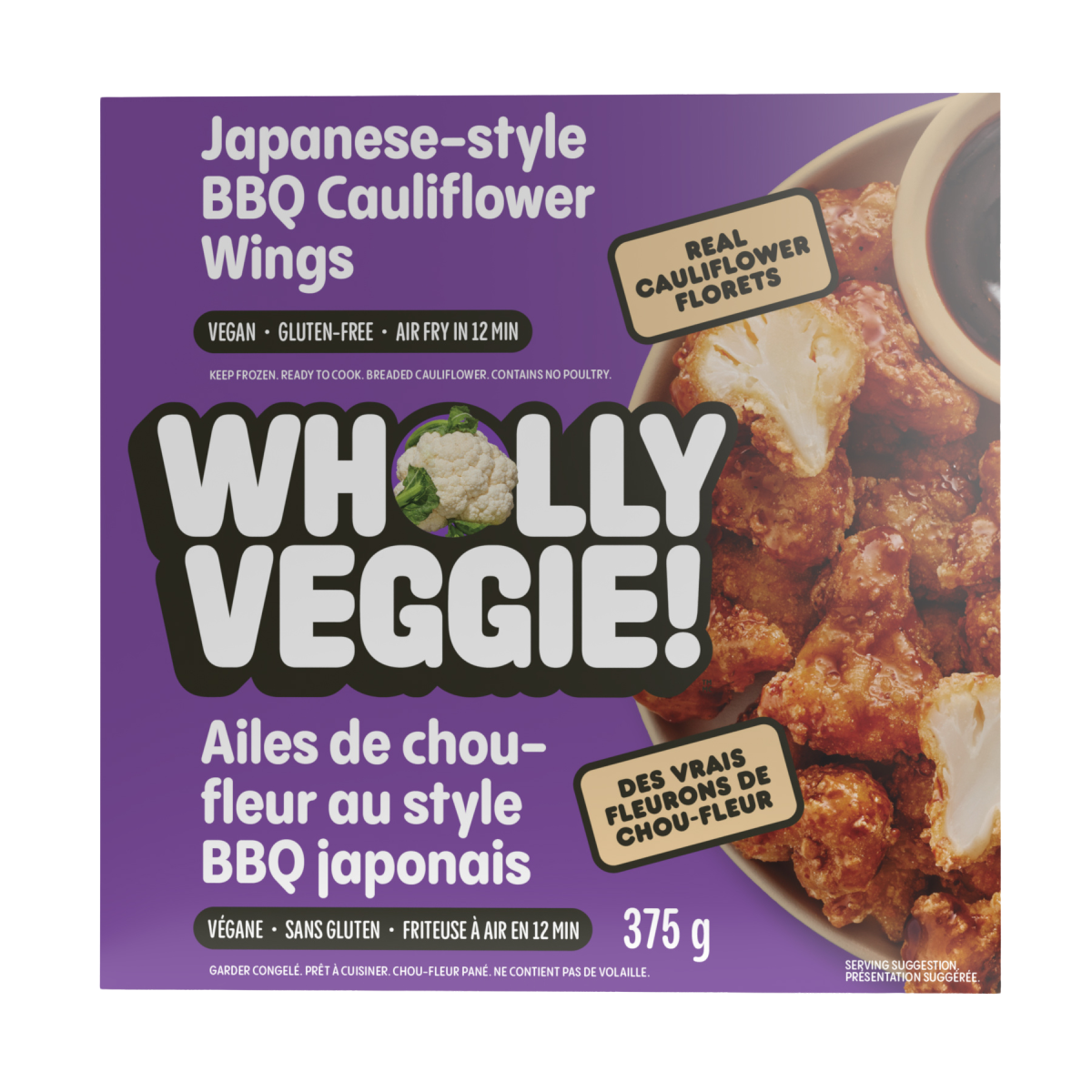 Wholly Veggie Japanese-style BBQ Cauliflower Wings