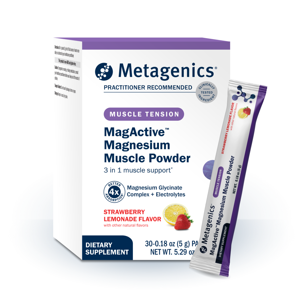 Metagenics Strawberry Lemonade MagActive Magnesium Muscle Powder