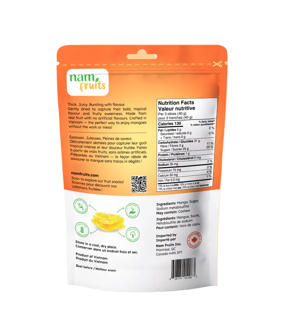 Nam Fruits Dried Mango Slices