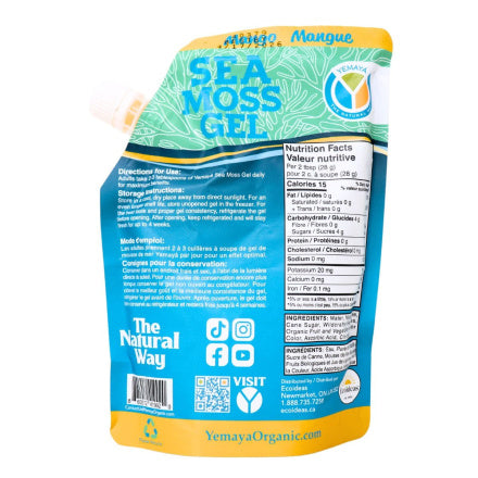 Yemaya Mango Sea Moss Gel Pouch