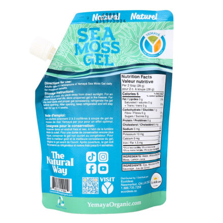 Yemaya Natural Sea Moss Gel Pouch