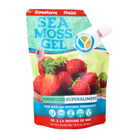 Yemaya Strawberry Sea Moss Gel Pouch