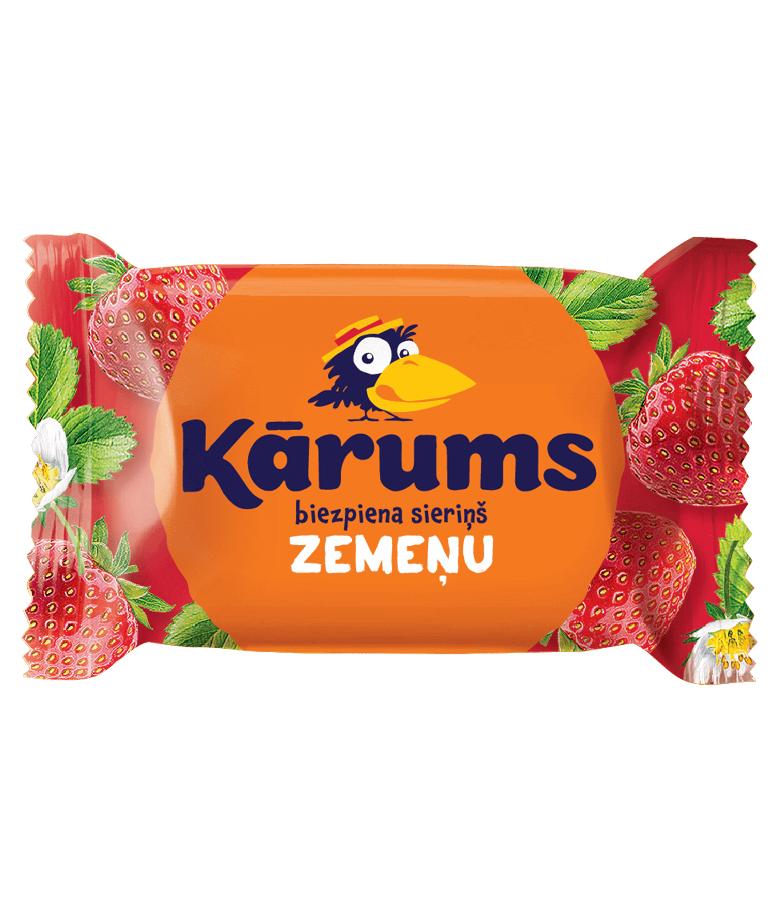 Strawberry Covered Sweet Cheese Snack