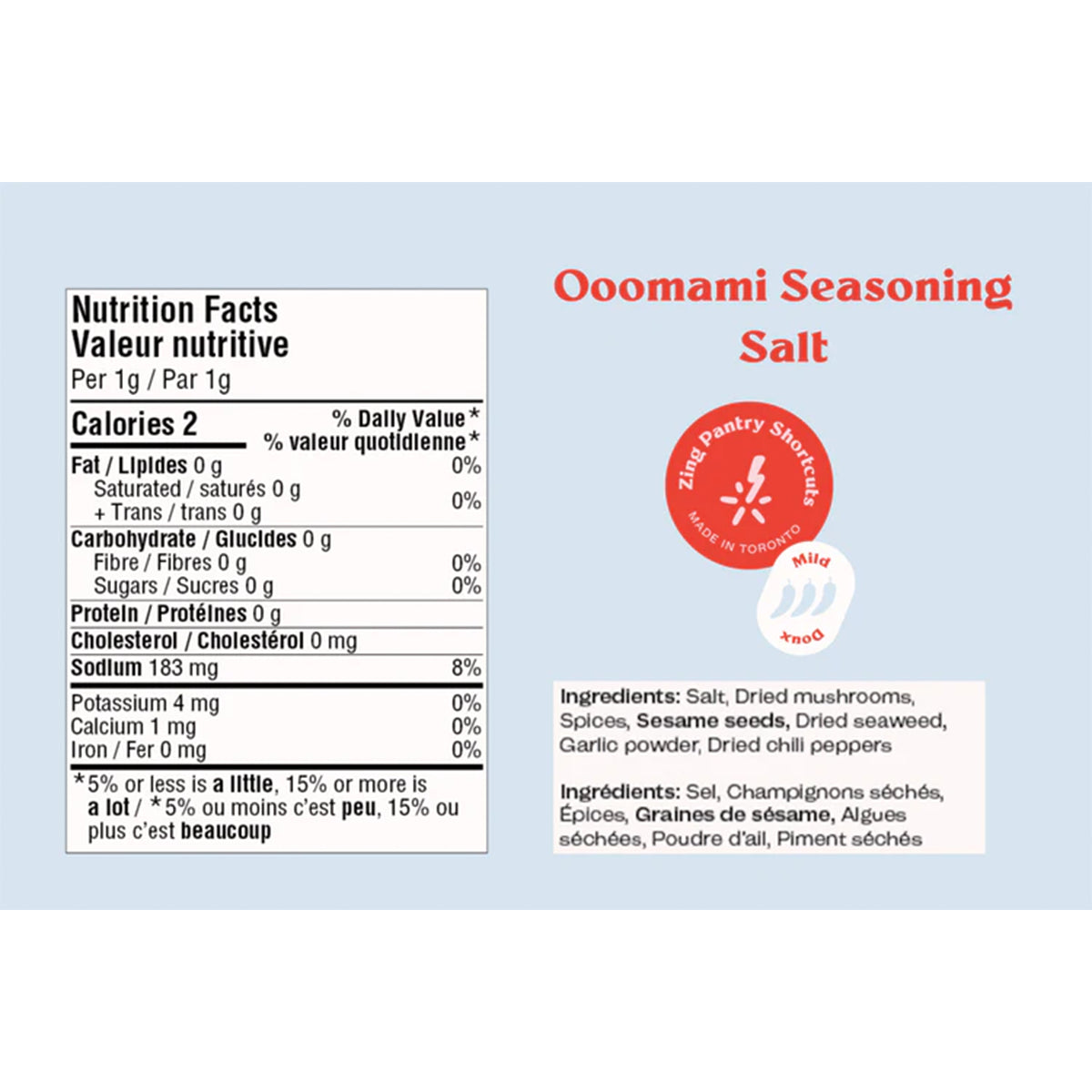 Zing Ooomami Savoury Seasoning Salt