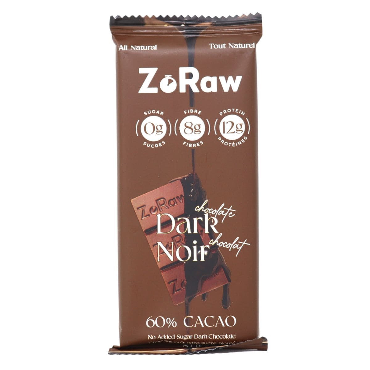 ZoRaw Dark Chocolate Bar with Protein