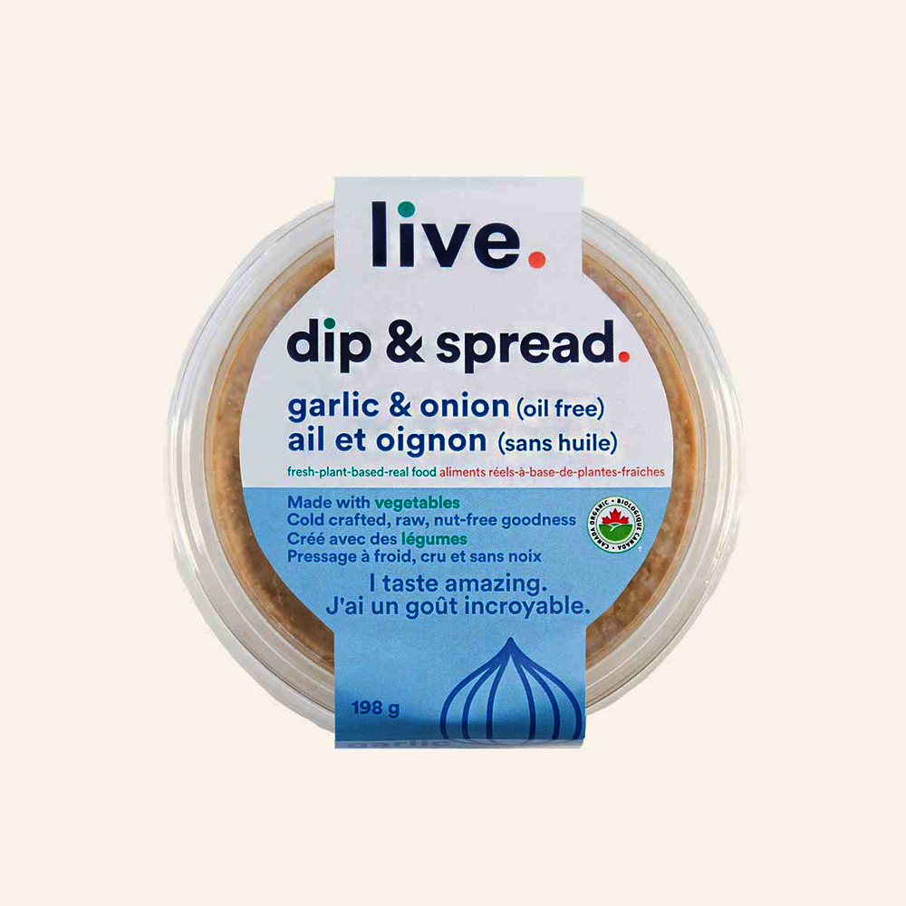 Live Organic Garlic & Onion Dip