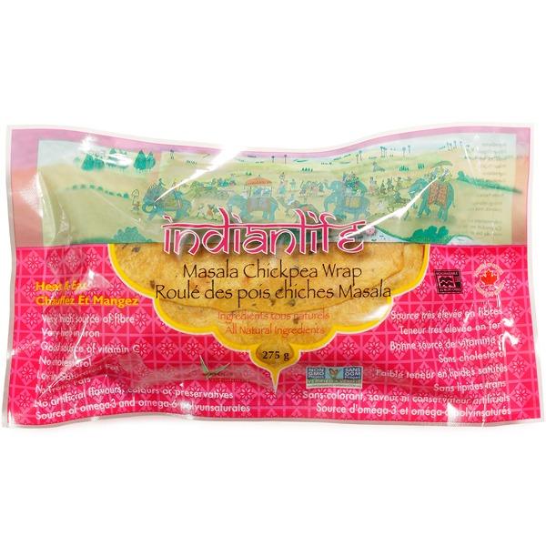 Indian Life Masala Chickpea Stuffed Wrap