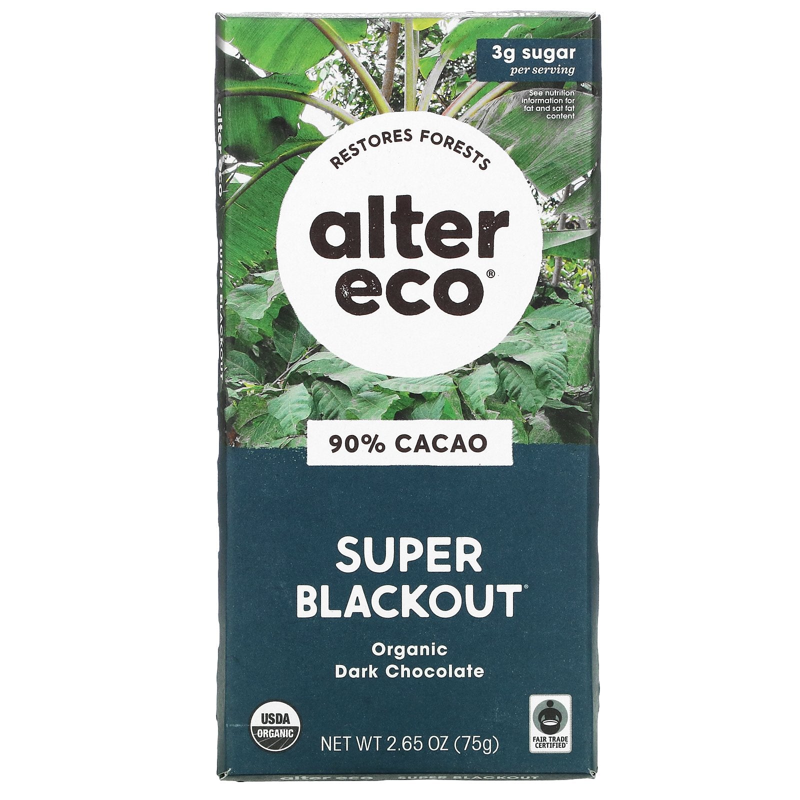 Alter Eco Super Blackout Organic Dark Chocolate