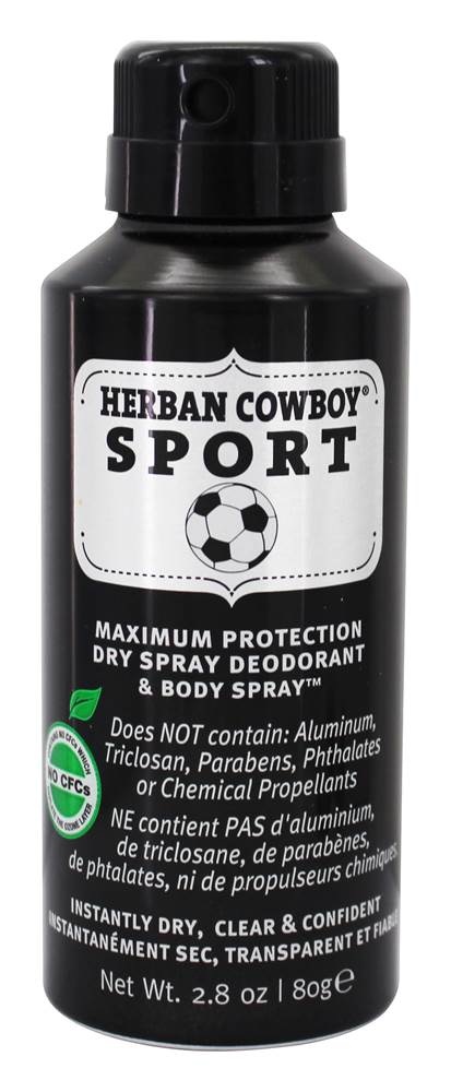 Herban Cowboy Sport Spray Deodorant