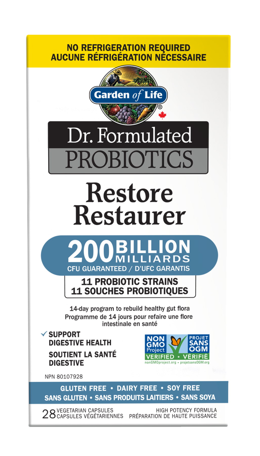 Garden Of Life Dr. Formulated Restore Probiotics 200B