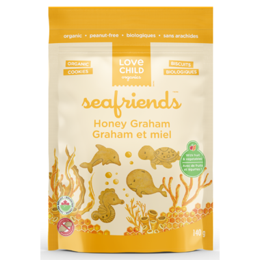 Love Child Organic Seafriends Honey Graham Cookies