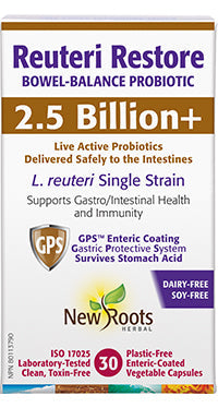 New Roots Reuteri Restore Probiotic 2.5 Billion CFU