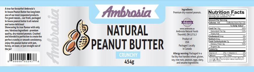Natural Crunchy Peanut Butter