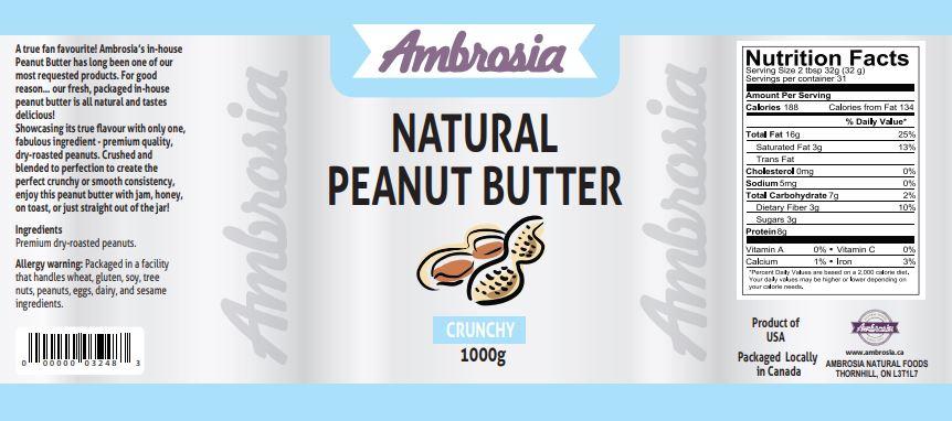 Natural Crunchy Peanut Butter