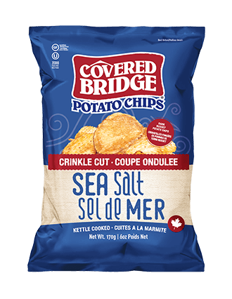 Covered Bridge Crinkle Cut Sea Salt Chips