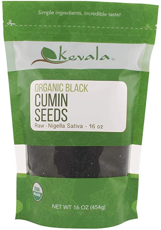 Kevala Organic Raw Black Cumin Seeds
