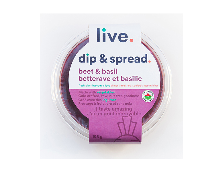 Live Organic Beet & Basil Dip