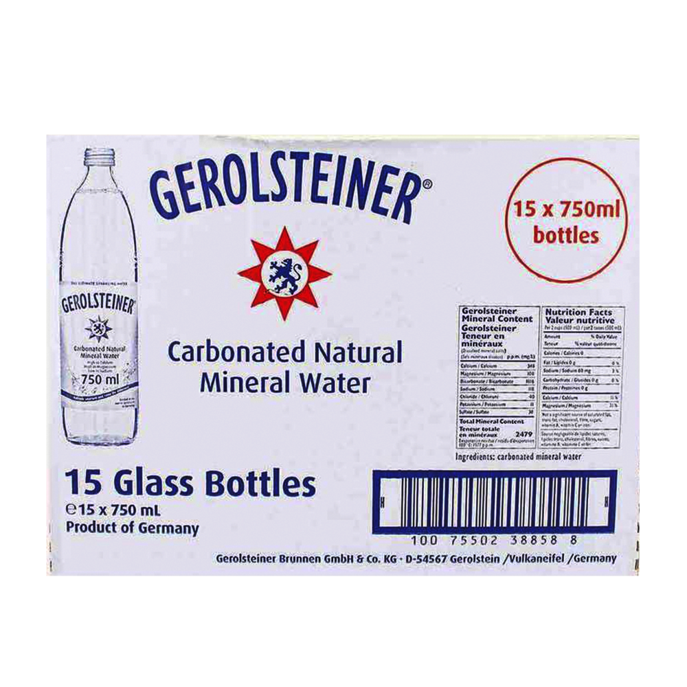 Gerolsteiner Natural Mineral Water Case