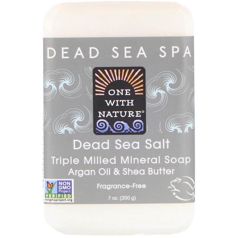 One With Nature Shea Butter Dead Sea Salt Soap