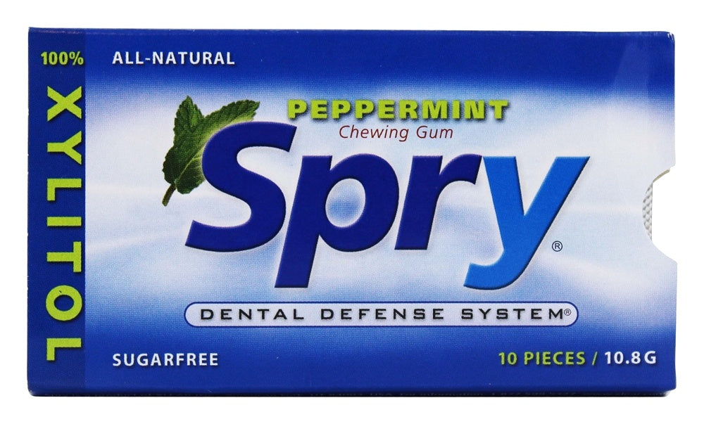 Spry Peppermint Chewing Gum