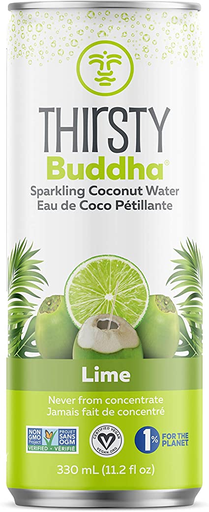 Thirsty Buddha Sparkling Coconut Water with Lime