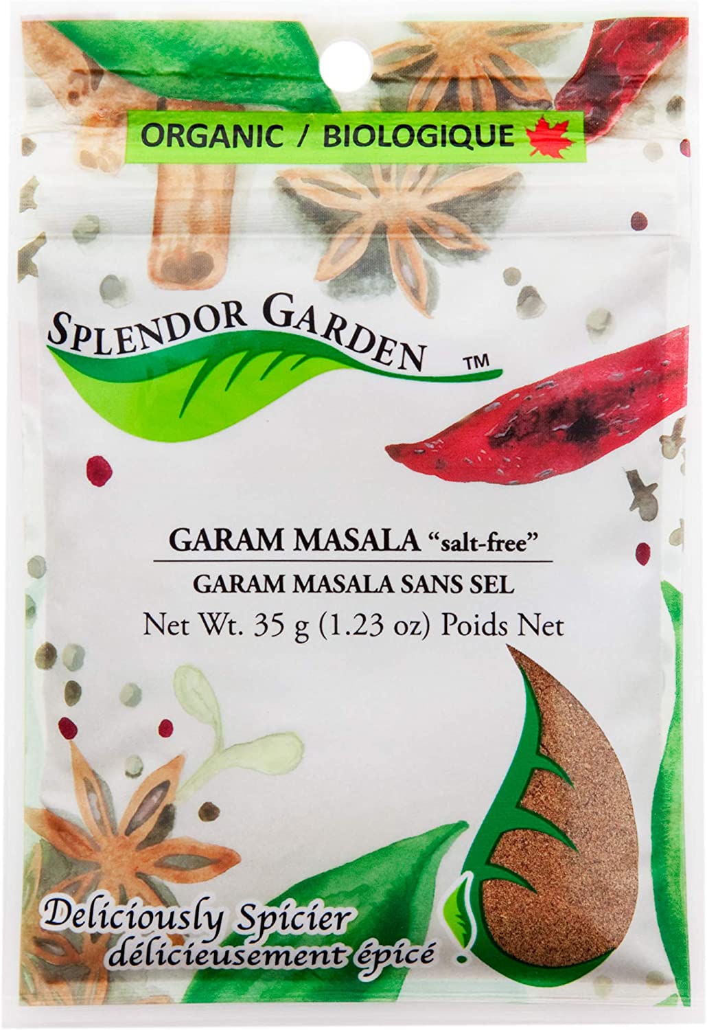 Splendor Garden Organic Garam Masala Salt Free