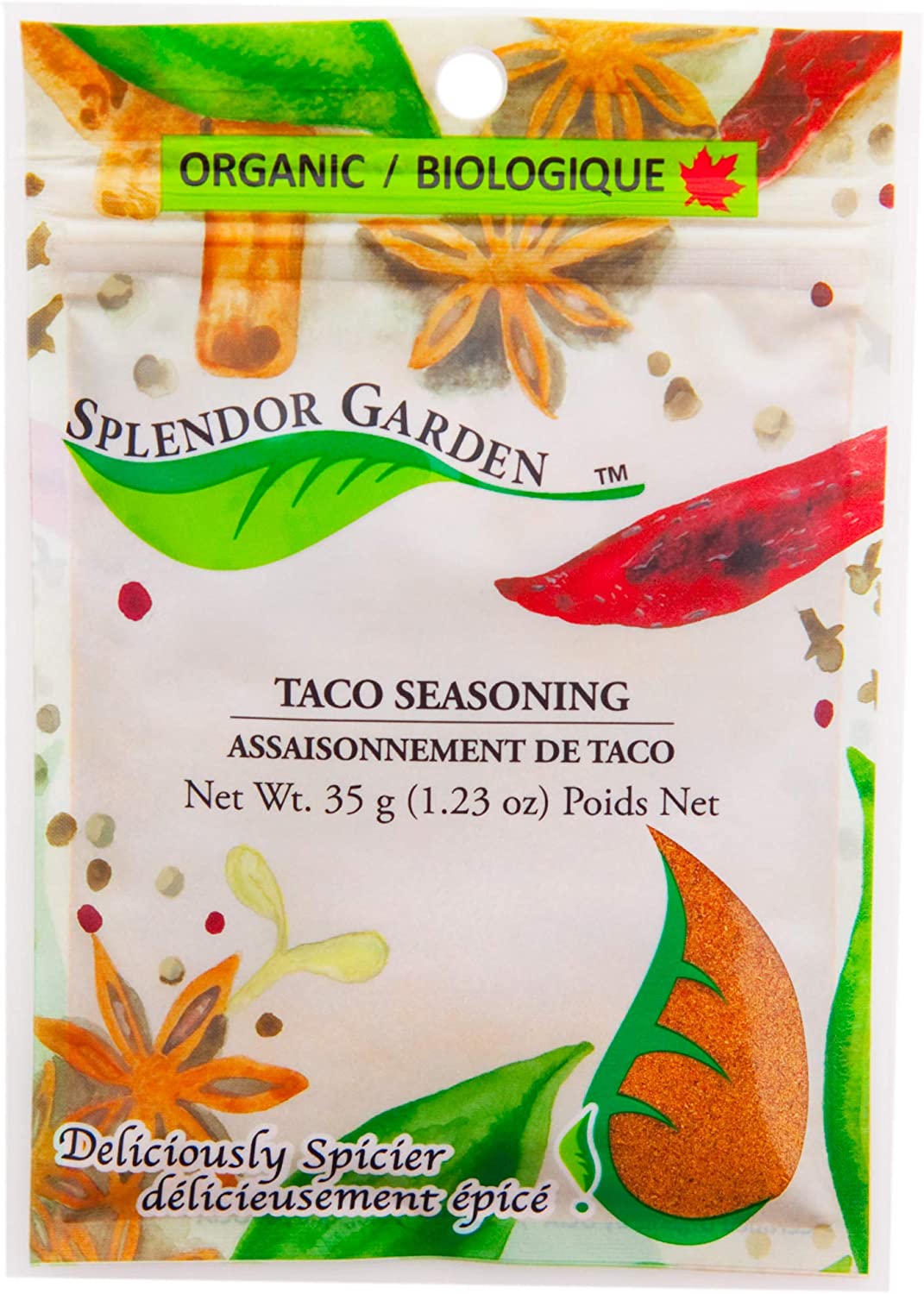 Splendor Garden Organic Taco Seasoning