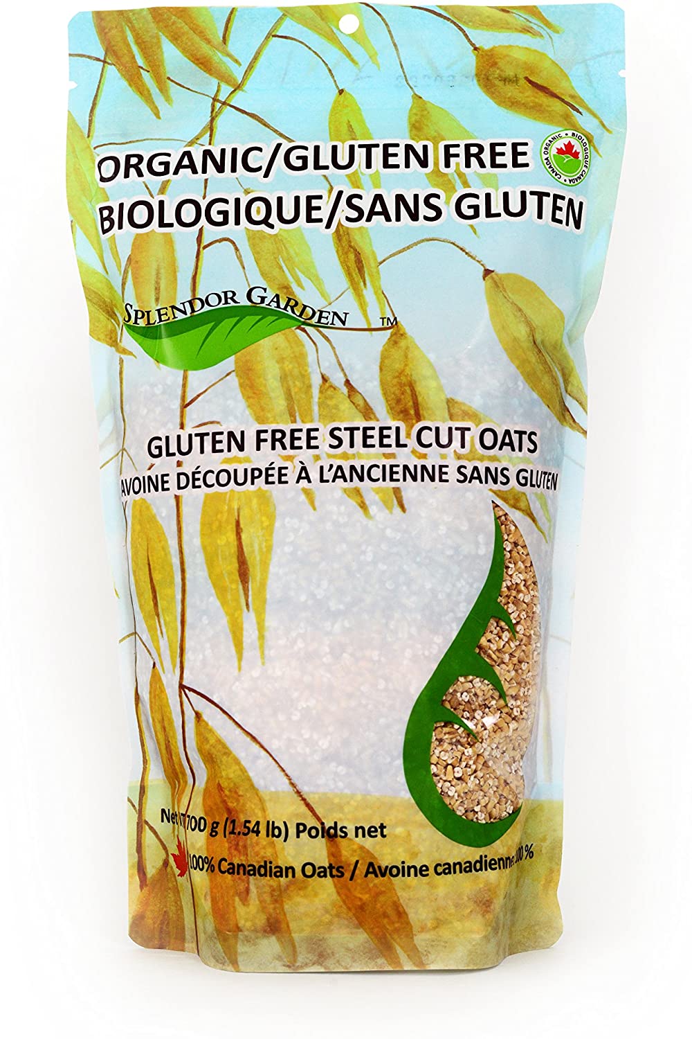 Splendor Garden Organic Gluten Free Steel Cut Oats