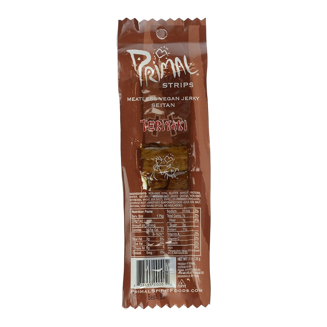 Primal Strips Teriyaki Meatless Jerky
