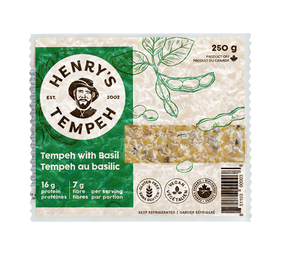 Henry's Tempeh Tempeh with Basil