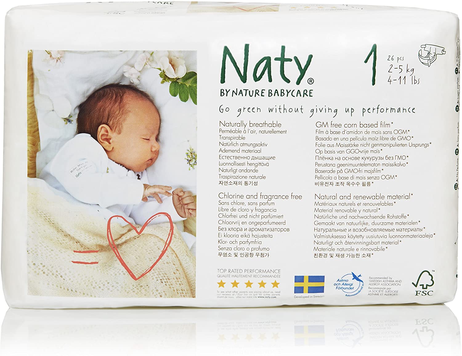 Naty Size 1 Eco-Diapers