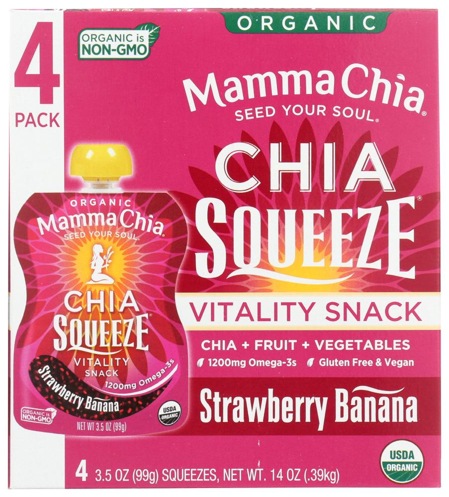 Mamma Chia Chia Squeeze Strawberry Banana