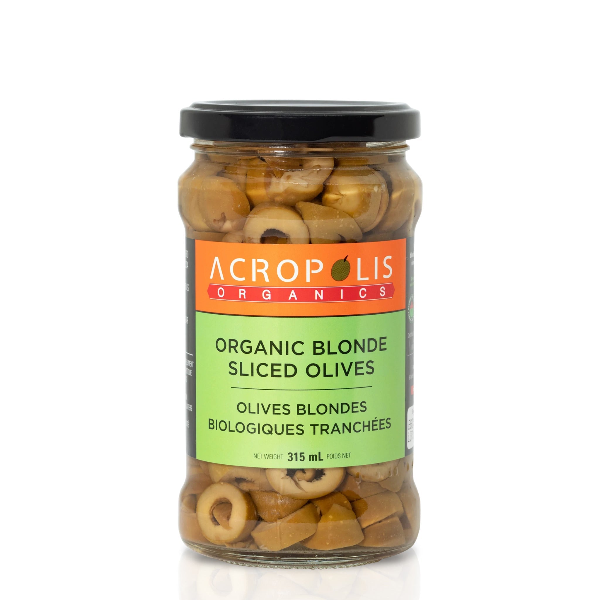 Acropolis Organics Organic Blonde Sliced Olives
