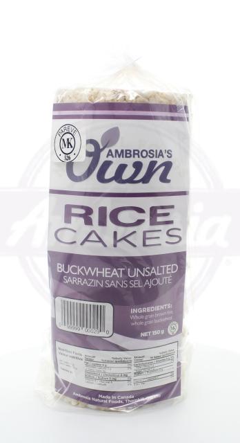 Ambrosia Rice Cake Buckwheat Unsalted
