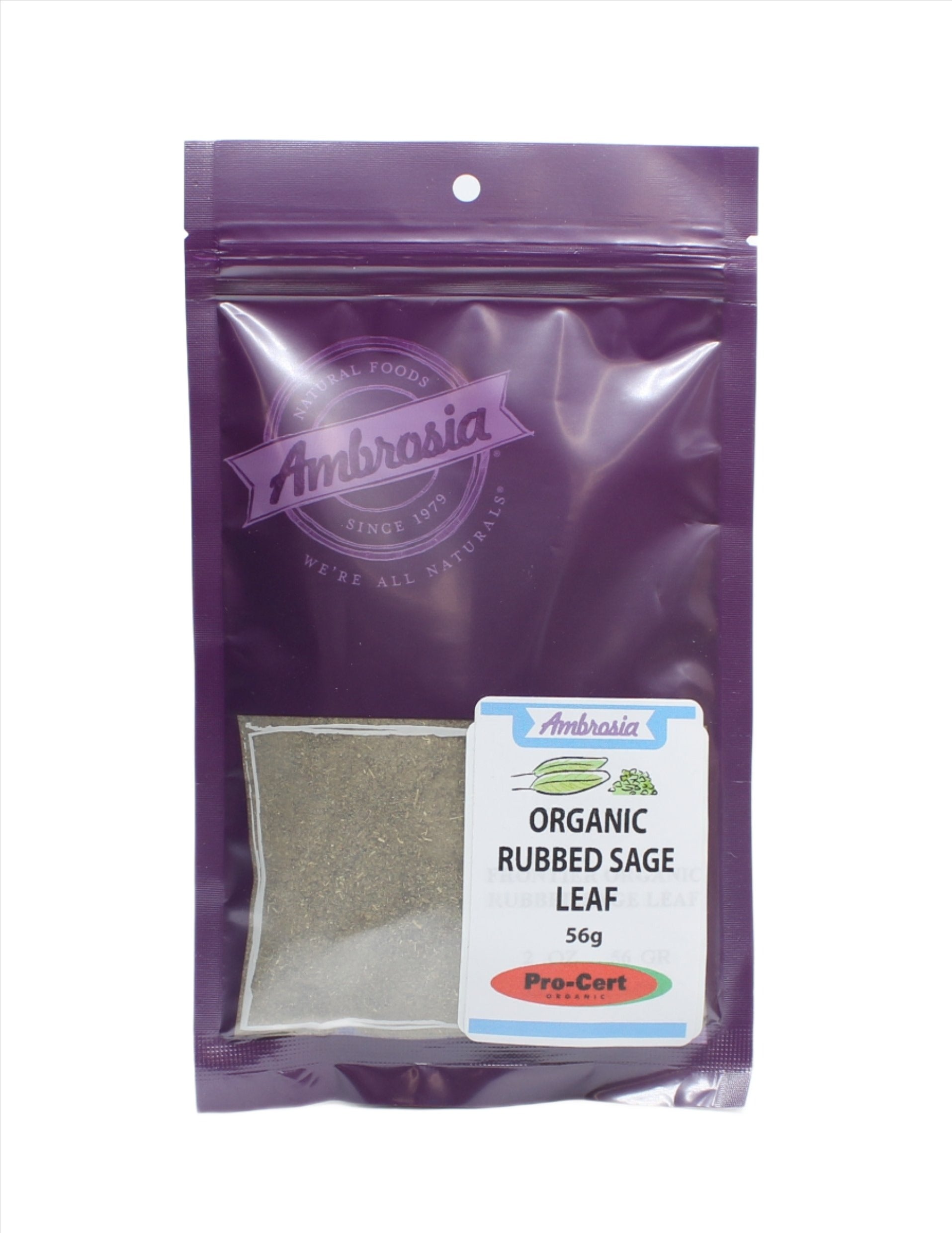 Ambrosia Organic Rubbed Sage Leaf