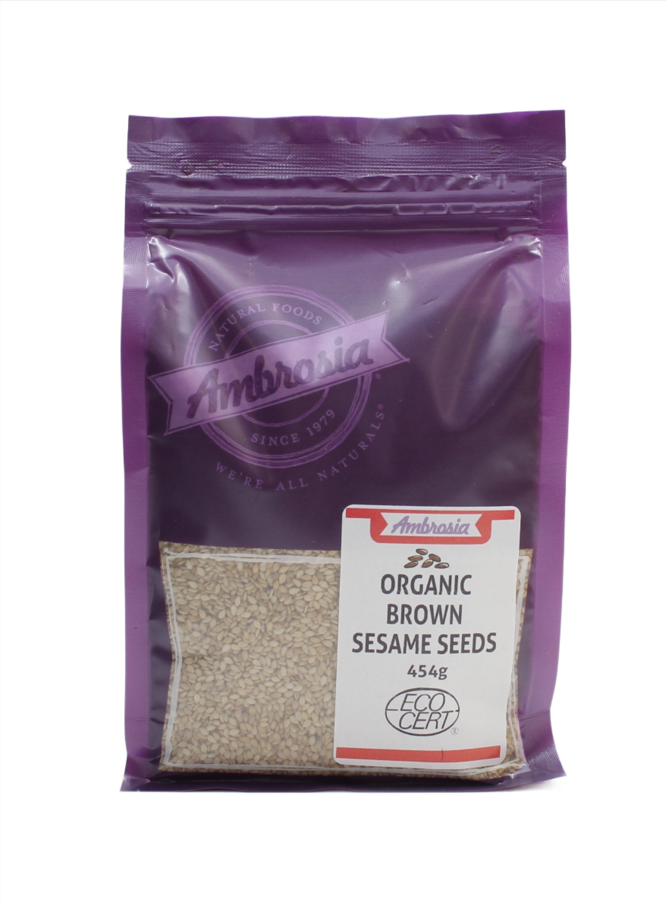 Ambrosia Organic Brown Sesame Seeds